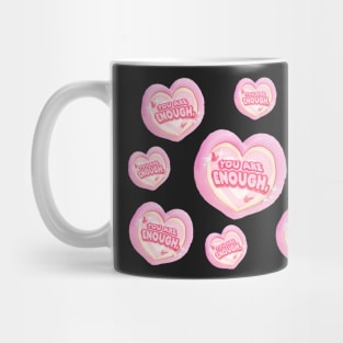 You are enough heart pattern Mug